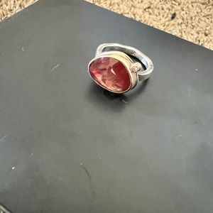 Jamie Joseph Rose Quartz and Diamond Ring